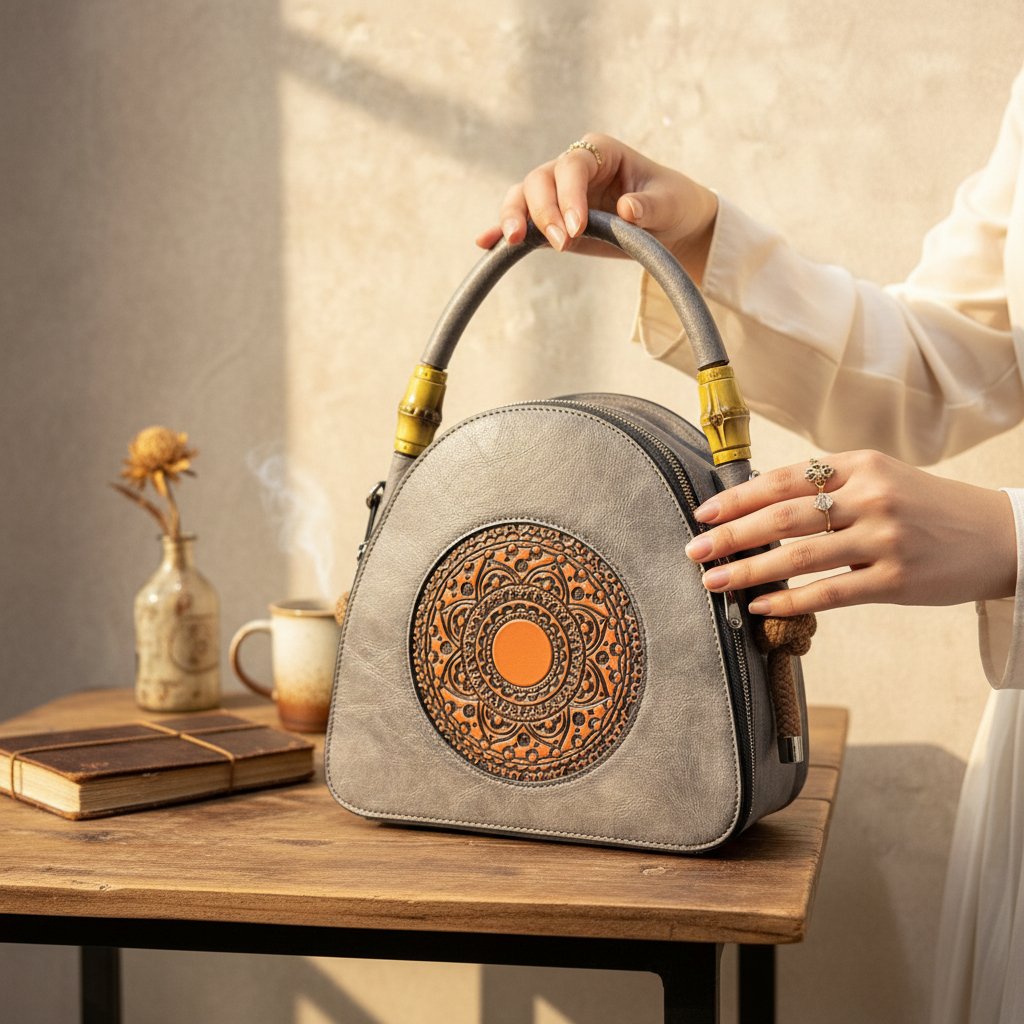 lifestyle-shot-998249e2-f540-4f47-9909-c35744d5258b Vintage leather Handbags - Image 1