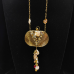 Golden Oval Shell Mini Brass