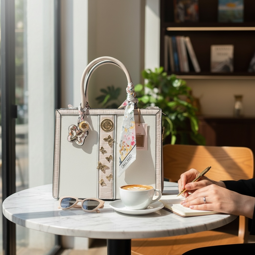 photoroom_20260215_195010 BUTTERFLY CHARM TOTE- Emily loran - Image 1