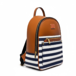 Urban Stripe Chic Backpack - Image 3