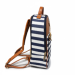 Urban Stripe Chic Backpack - Image 4
