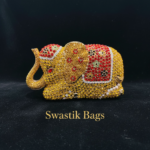 Elephant shape gold- Crystal