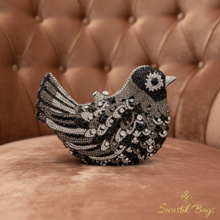 BIRD CRYSTAL- Silver Black