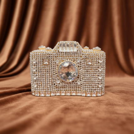 CAMERA CRYSTAL SHAPE - GOLD