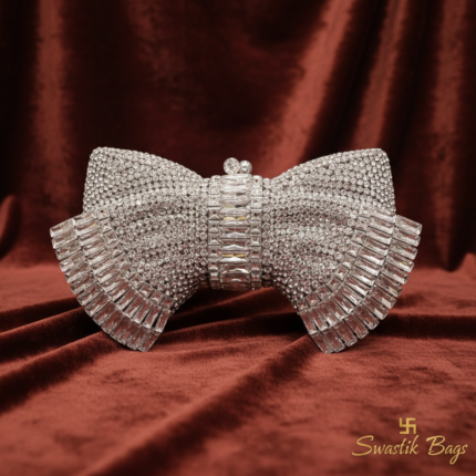 BOW CRYSTAL SHAPE - SILVER