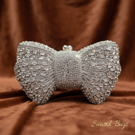 BOW CRYSTAL SHAPE - SILVER