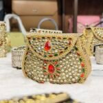 Shahi ruby clutch mini- Gold - Image 3