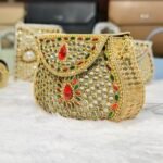 Shahi ruby clutch mini- Gold - Image 4