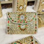 Maharani jewels clutch- Silver Gold