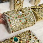 Maharani jewels clutch- Silver Gold - Image 3